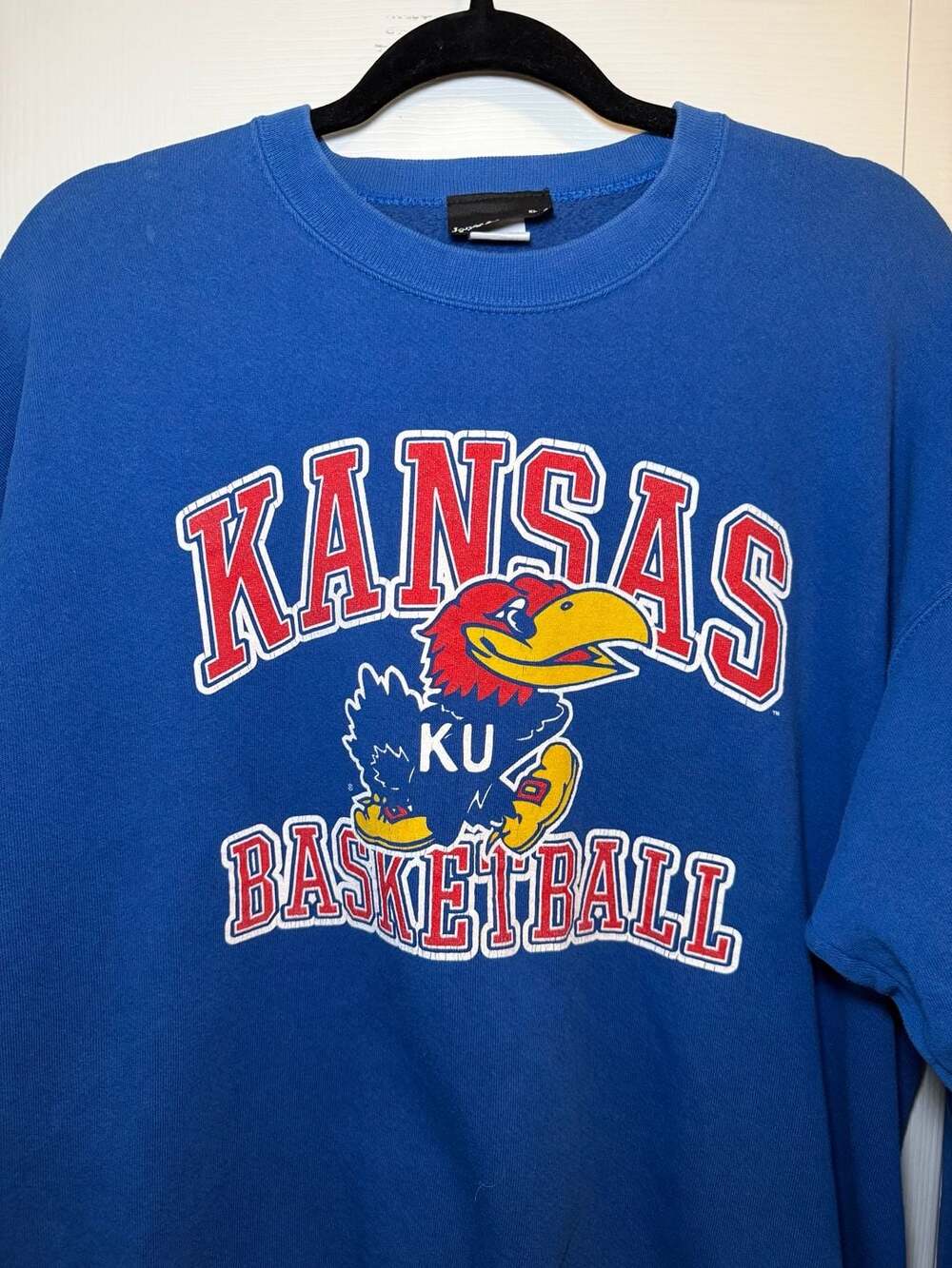 Jones & Mitchell Vintage University of Kansas Jayhawks Basketball Crewneck XL